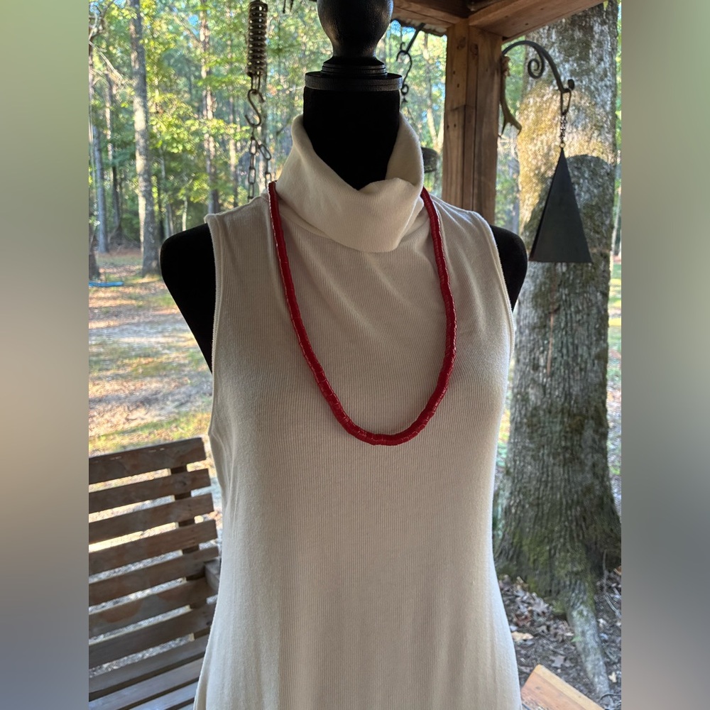SOLD - Gianni Bini Sleeveless White Maxi Dress